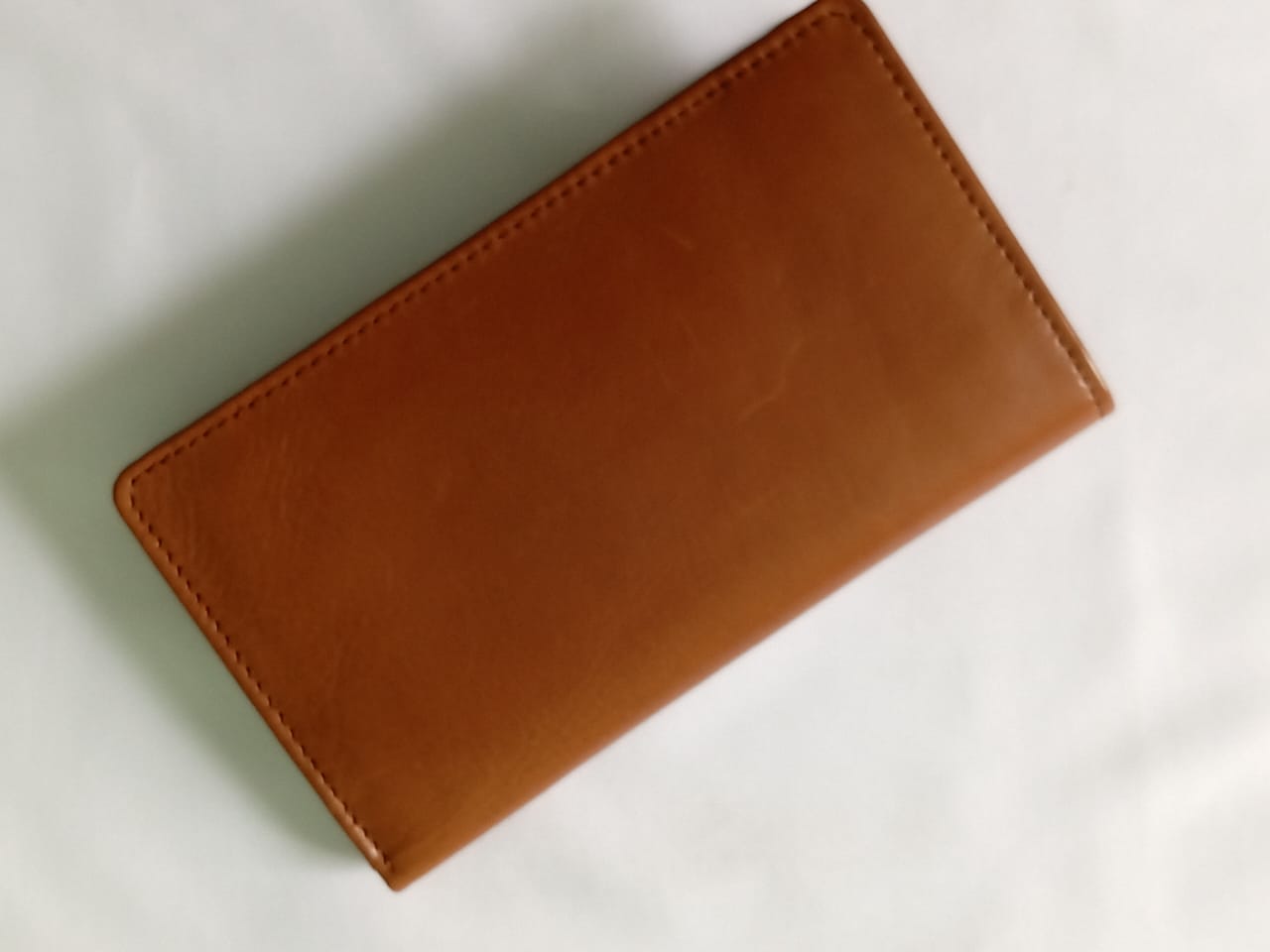 Tan Genuine Leather Men’s Book Wallet