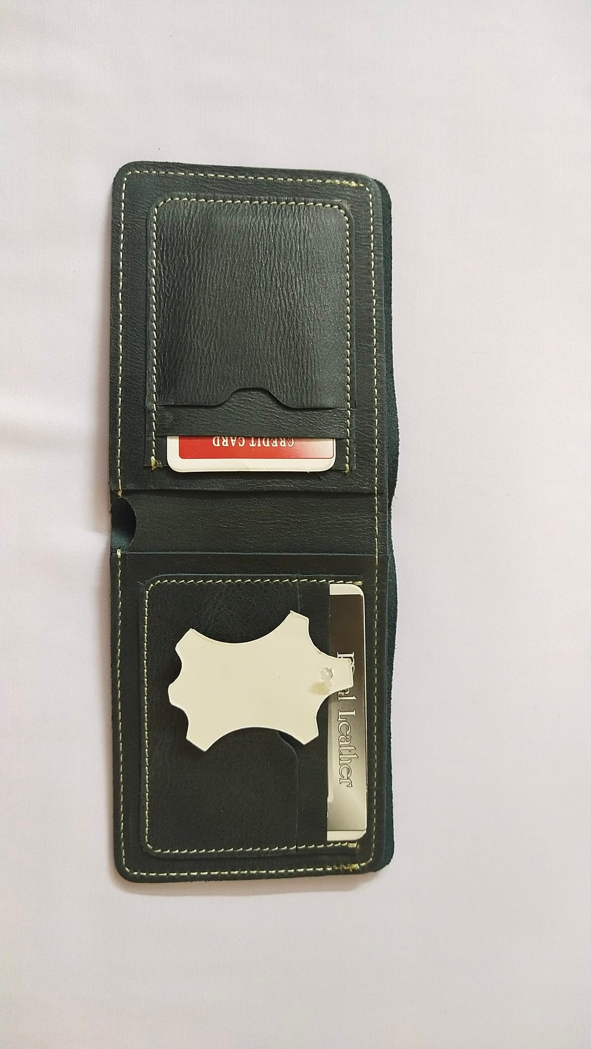 Green Genuine Leather Men’s Wallet - Image 3