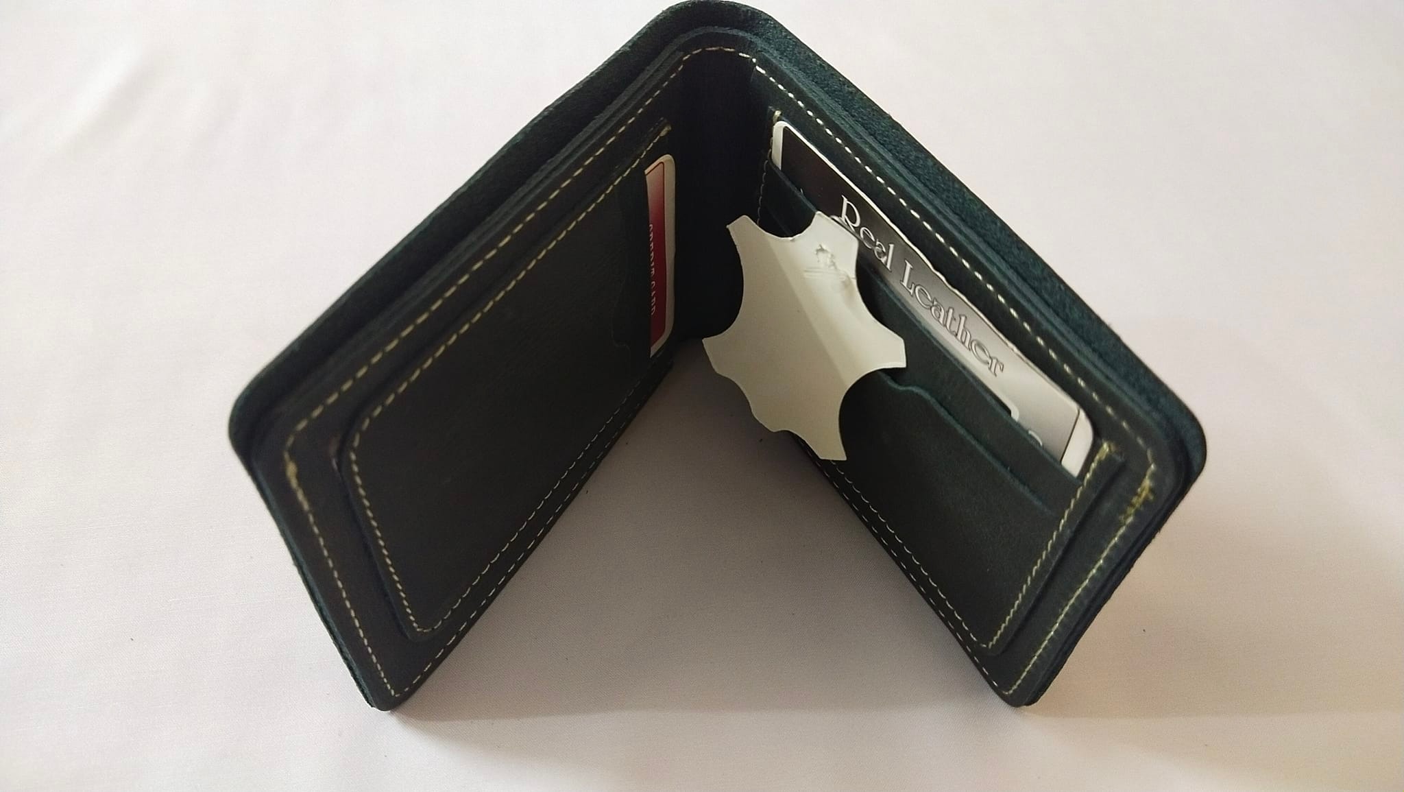 Green Genuine Leather Men’s Wallet - Image 2