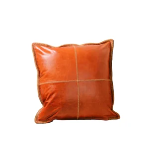 Grid / Modern Lines, Timeless Leather Cushions